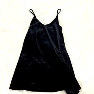 Black velvet dress